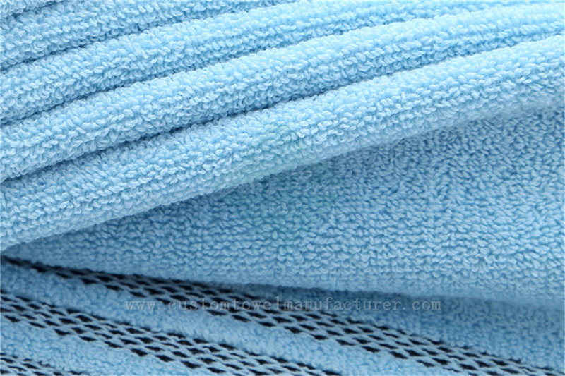China Custom Cotton Bulk light blue towels Factory Promotional Cotton Hand Towels Gift Wholesale Exporter for Germany France Italy Australia Middle-East USA